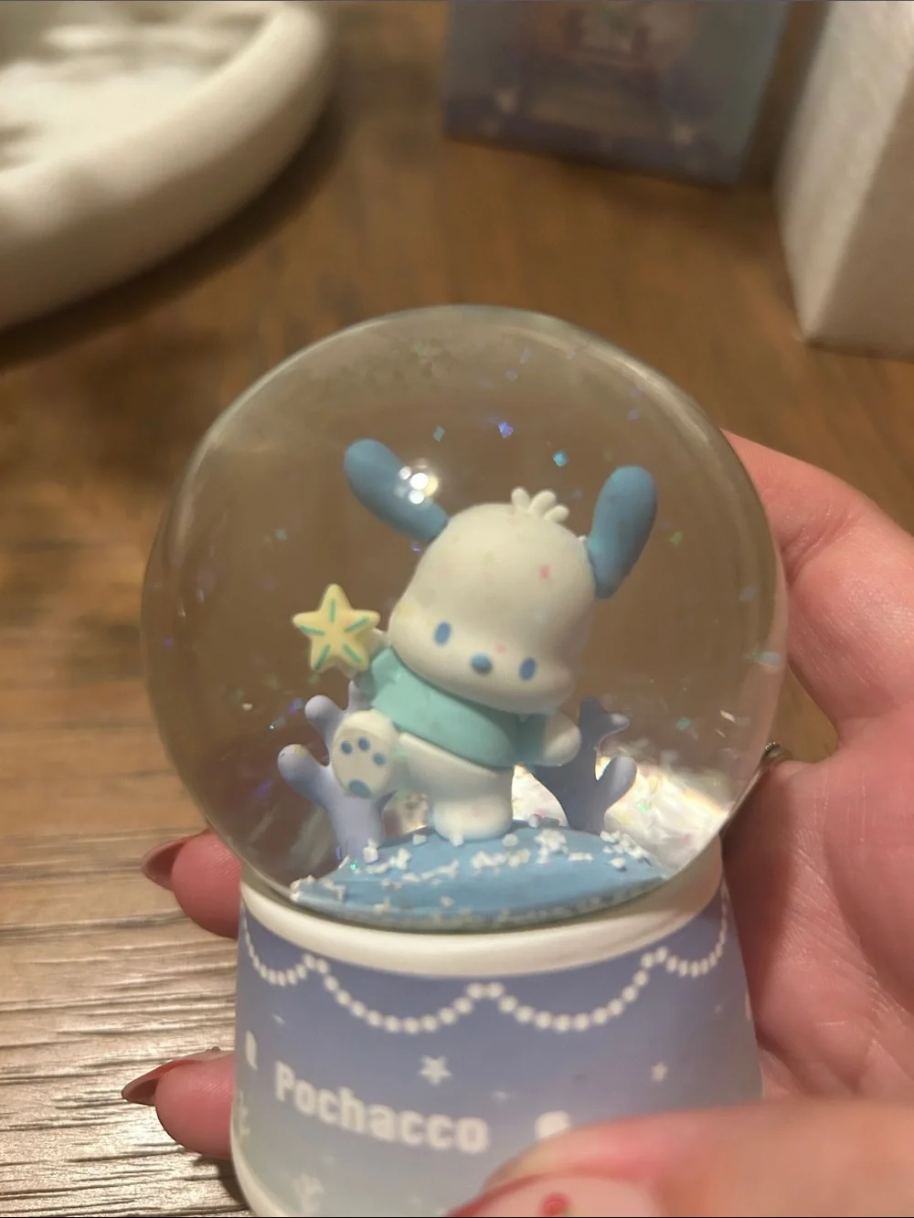Sanrio Character Ocean Series Crystal Ball Pochacco Sea Snow Globe